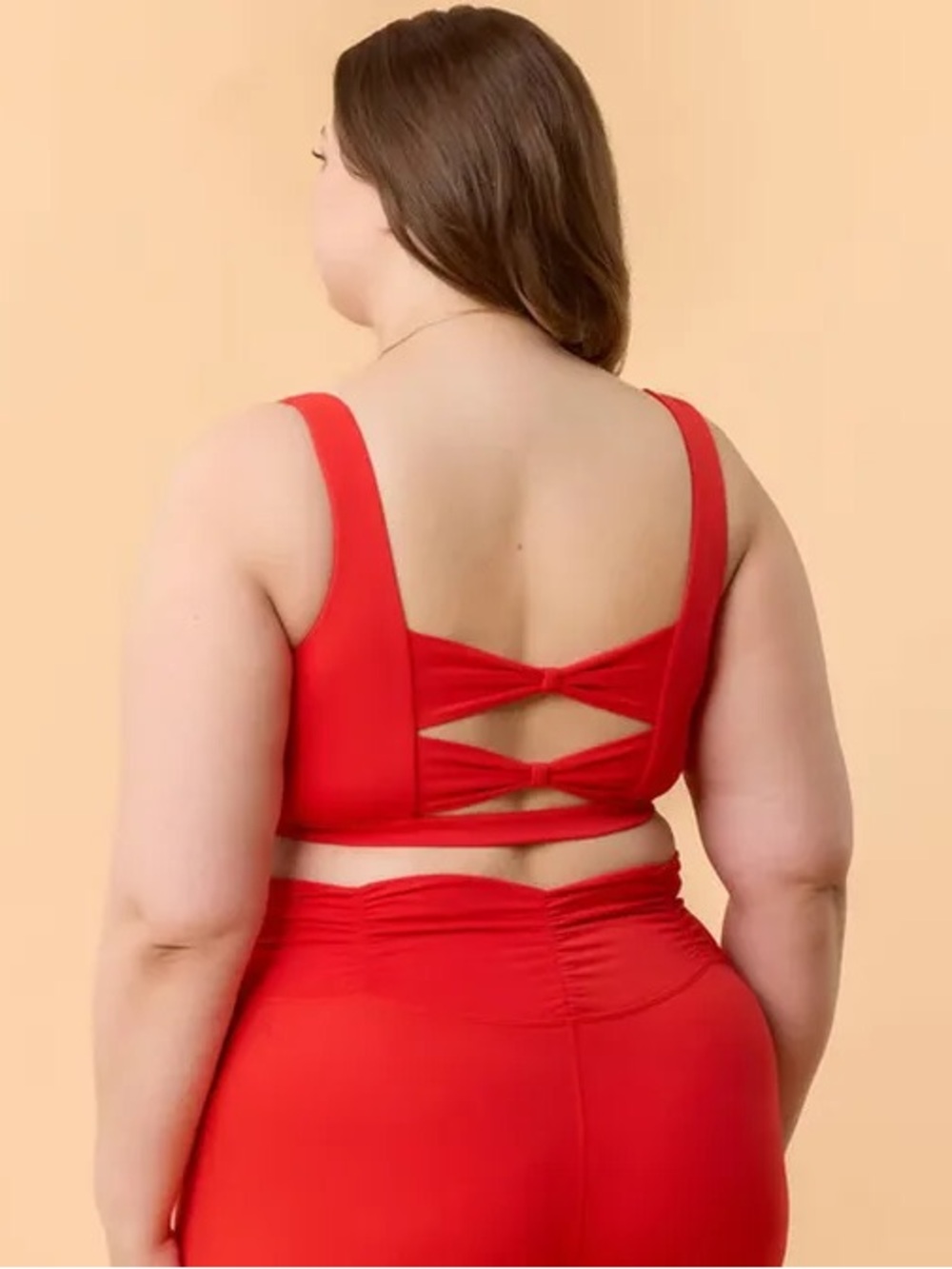 Blogilates Women's Bow Back Corset Sports Bra, 1X